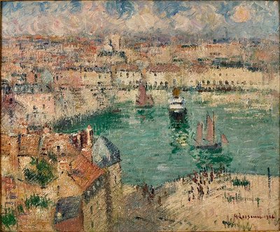 Der Hafen von Dieppe von Gustave Loiseau